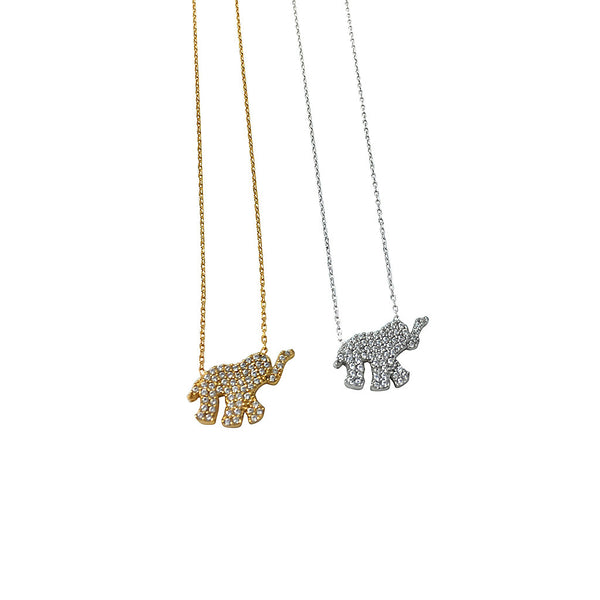 Pucket elephant necklace
