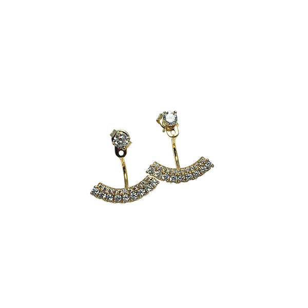 Smile ear jacket earrings