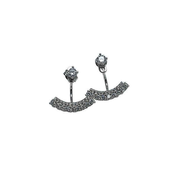 Smile ear jacket earrings
