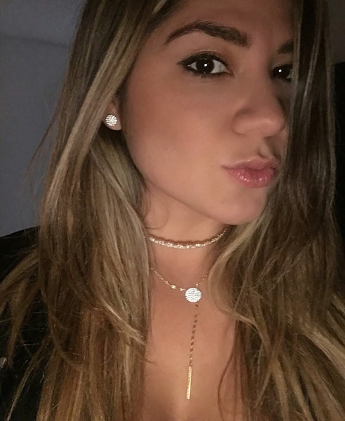 Circle sound earrings-Large