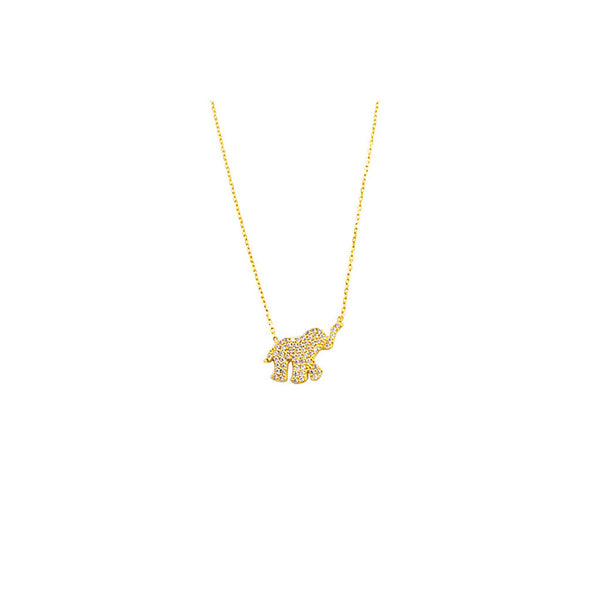 Pucket elephant necklace